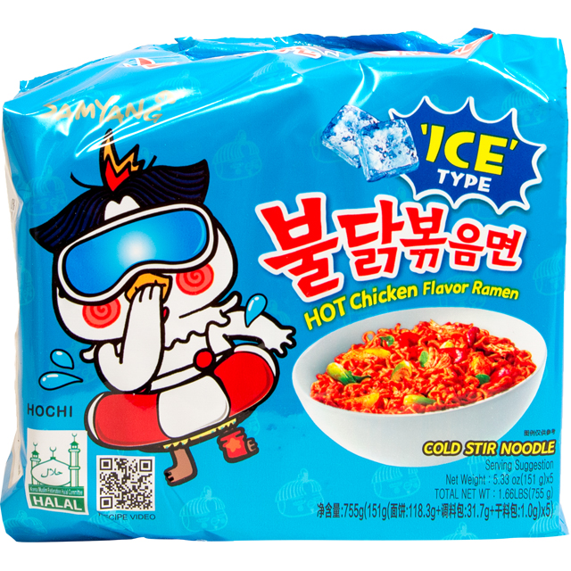 JP007 SAMYANG Hot Chicken Cool Ramen 5x140g 